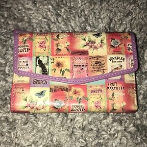 Fossil stamp print women’s wallet